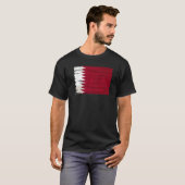 Grunge Katar Flag T-Shirt (Vorne ganz)