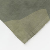 Grunge Khaki Green Camouflage Custom Fleece Blanke (Ecke)