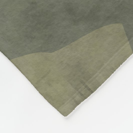 Grunge Khaki Green Camouflage Custom Fleece Blanke (Ecke)