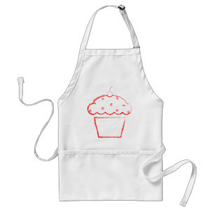 Grunge-Kirsch-Cupcake Schürze