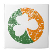 Grunge-Kleeblatt Fliese (Vorderseite)