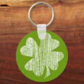 Grunge Kleeblatt Schlüsselanhänger (Vorderseite)