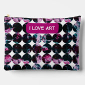 Grunge Kreise. Zubehörtasche (Vorderseite)