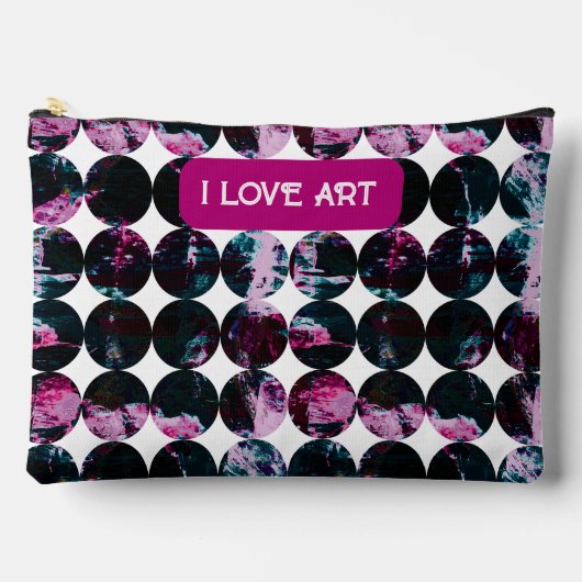 Grunge Kreise. Zubehörtasche (Vorderseite)