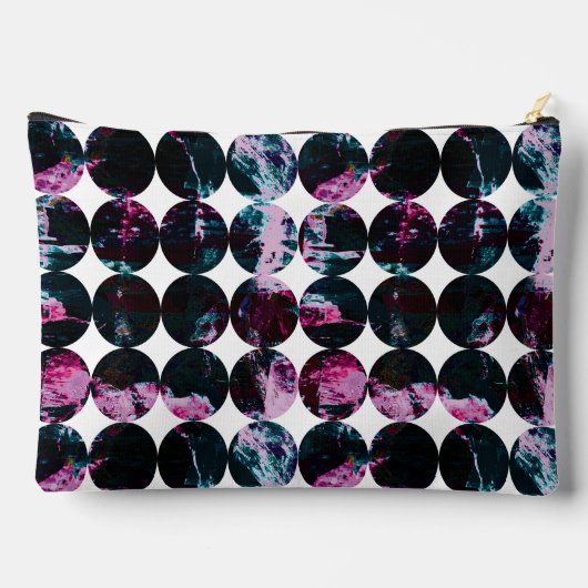 Grunge Kreise. Zubehörtasche (Rückseite)