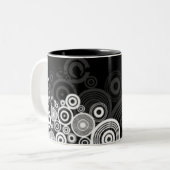 Grunge kreist Tasse ein (Vorderseite Links)
