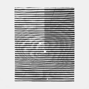 Grunge-Kunst abstrakte, grobe, waagerechte Linien  Fleecedecke