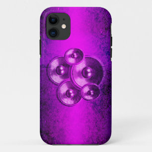 Grunge-Lautsprecher an der lila Wand Case-Mate iPhone Hülle
