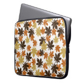Grunge Leaf: Nahtloses Hintergrundmuster. Laptopschutzhülle (Vorderseite Links)