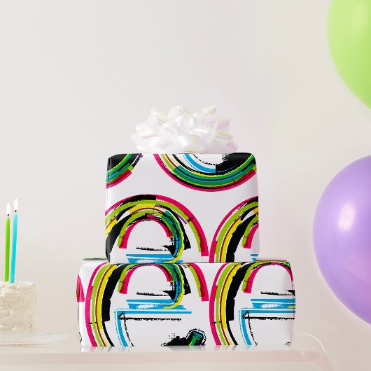 Grunge Letter E Geschenkpapier