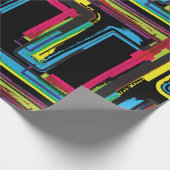 Grunge Letter T Bold bunt Urban Typografy Geschenkpapier (Ecke)