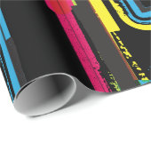 Grunge Letter T Bold bunt Urban Typografy Geschenkpapier (Rolleneckpunkt)