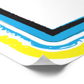 Grunge Letter T Bold bunt Urban Typografy Poster (Ecke)