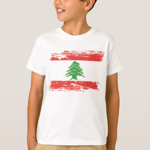 Grunge Libanon-Flagge T-Shirt