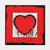 Grunge-Liebe Magnet (Vorne)