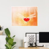 Grunge-Liebe Poster (Heimbüro)