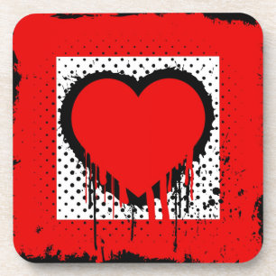 Grunge-Liebe Untersetzer