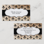 Grunge-Liliengeschäftskarten Visitenkarte (Vorne/Hinten)
