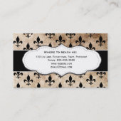 Grunge-Liliengeschäftskarten Visitenkarte (Rückseite)