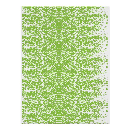 Grunge Lime Green Pattern - Sommer Abstrakte Dekor Poster (Vorderseite)