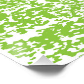 Grunge Lime Green Pattern - Sommer Abstrakte Dekor Poster (Ecke)
