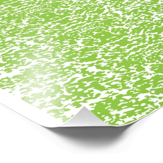 Grunge Lime Green Pattern - Summer Abstract Decor Fotodruck (Ecke)