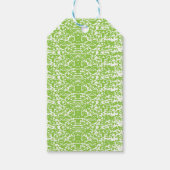 Grunge Lime Green Pattern - Summer Abstract Decor Geschenkanhänger (Vorderseite)