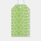 Grunge Lime Green Pattern - Summer Abstract Decor Geschenkanhänger (Rückseite)