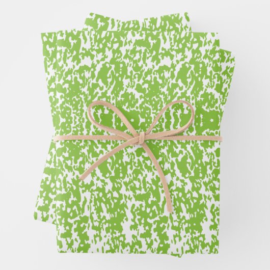 Grunge Lime Green Pattern - Summer Abstract Decor Geschenkpapier Set (Beispiel)