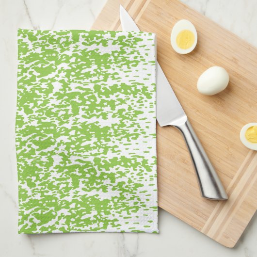 Grunge Lime Green Pattern - Summer Abstract Decor Geschirrtuch (Viertel Falte)