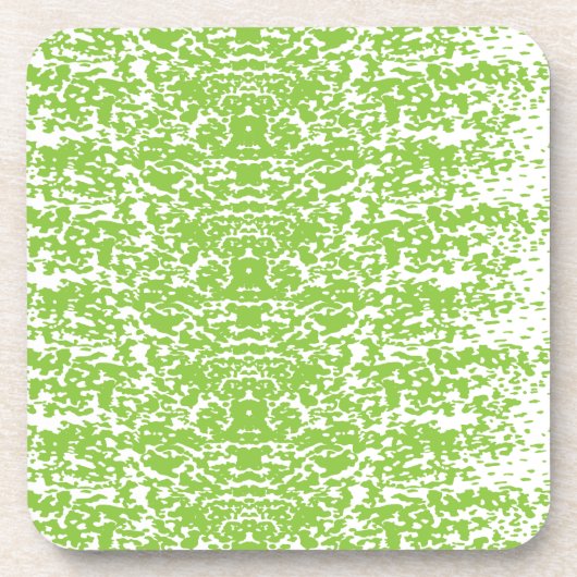 Grunge Lime Green Pattern - Summer Abstract Decor Getränkeuntersetzer (Vorderseite)