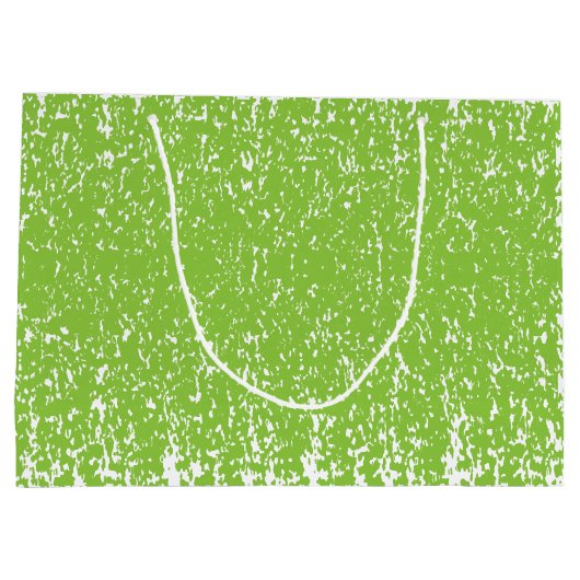 Grunge Lime Green Pattern - Summer Abstract Decor Große Geschenktüte (Rückseite)