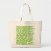 Grunge Lime Green Pattern - Summer Abstract Decor Jumbo Stoffbeutel (Vorne)