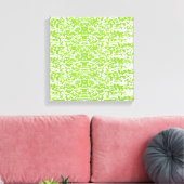 Grunge Lime Green Pattern - Summer Abstract Decor Leinwanddruck (Insitu (Wohnzimmer))