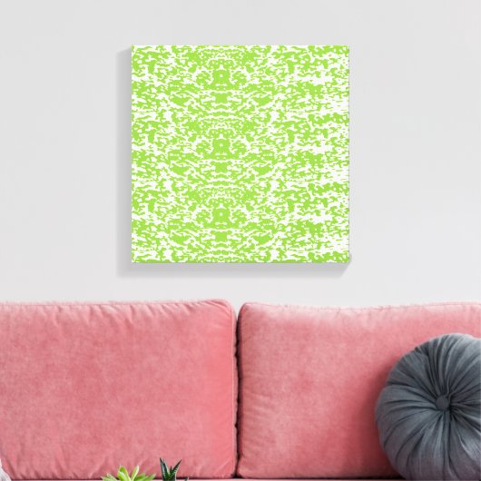 Grunge Lime Green Pattern - Summer Abstract Decor Leinwanddruck (Insitu (Wohnzimmer))