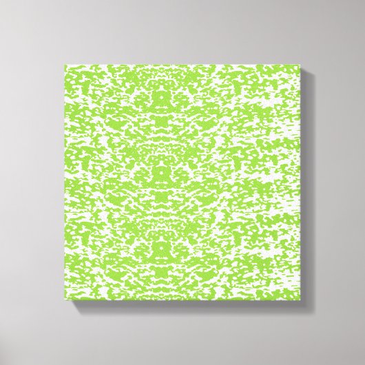 Grunge Lime Green Pattern - Summer Abstract Decor Leinwanddruck (Vorderseite)