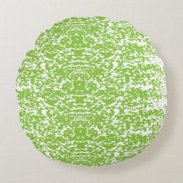 Grunge Lime Green Pattern - Summer Abstract Decor Rundes Kissen