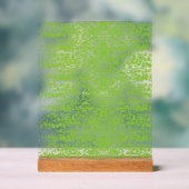 Grunge Lime Green Texture Acrylschild (Neutral)