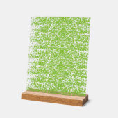 Grunge Lime Green Texture Acrylschild (Winkel)