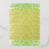 Grunge Lime Green Texture Folieneinladung (Vorderseite)