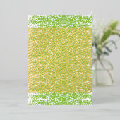 Grunge Lime Green Texture Folieneinladung (Stehend vorne)