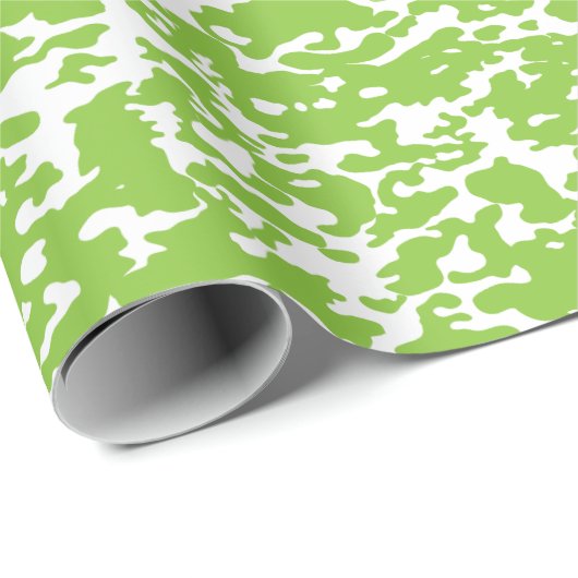 Grunge Lime Green Texture Geschenkpapier (Rolleneckpunkt)
