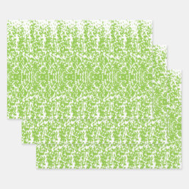 Grunge Lime Green Texture Geschenkpapier Set