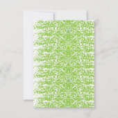 Grunge Lime Green Texture RSVP Karte (Vorderseite)