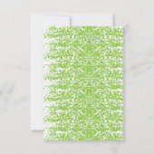 Grunge Lime Green Texture RSVP Karte (Rückseite)