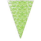 Grunge Lime Green Texture Wimpelkette (Dritte Fahne)