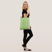 Grunge Limettengrün-Muster - Sommerliche abstrakte Tasche (Am Model)