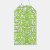 Grunge Limettengrün-Textur Geschenkanhänger (Vorderseite)