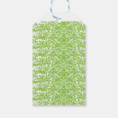 Grunge Limettengrün-Textur Geschenkanhänger (Rückseite)