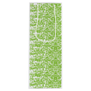 Grunge Limettengrün-Textur Geschenktüte Für Weinflaschen